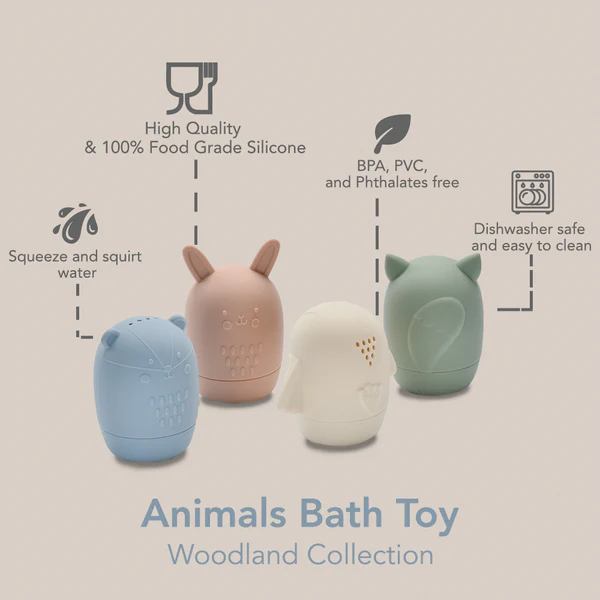 Animal Bath Toys Woodland Collection