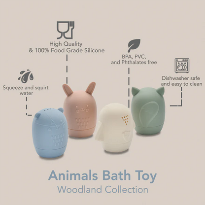 Animal Bath Toys Woodland Collection