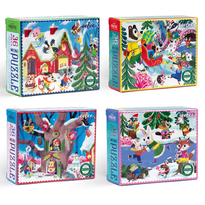 Mini 36pc Woodland Holiday Mini Puzzle