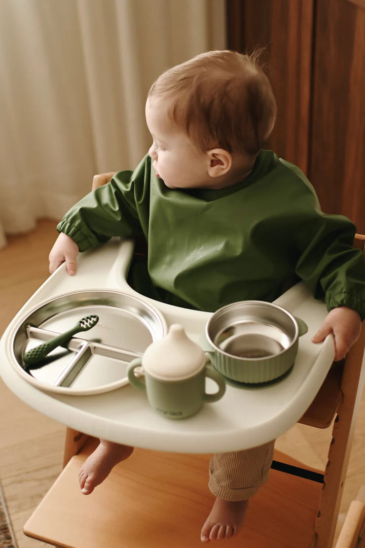 Stainless and silicone suction plate