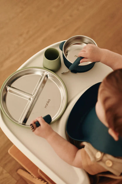 Stainless and silicone suction plate