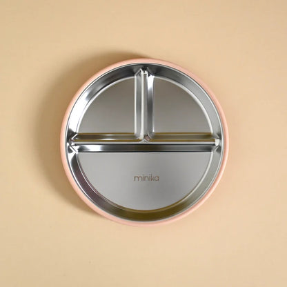 Stainless and silicone suction plate