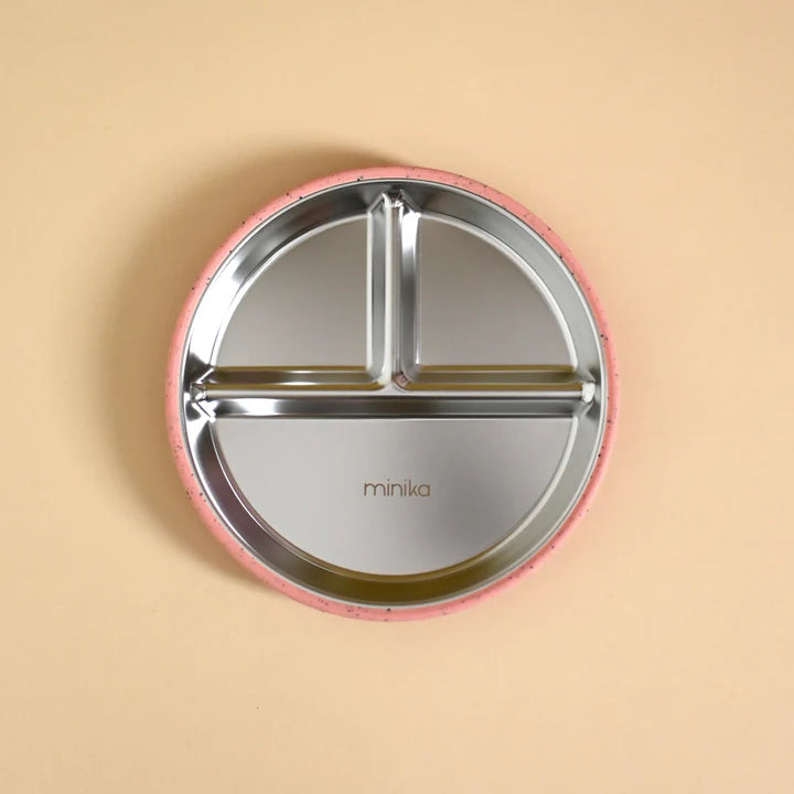 Stainless and silicone suction plate