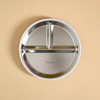 Stainless and silicone suction plate