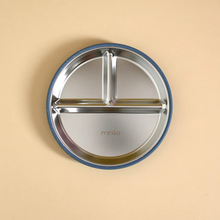 Stainless and silicone suction plate