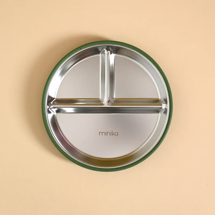 Stainless and silicone suction plate
