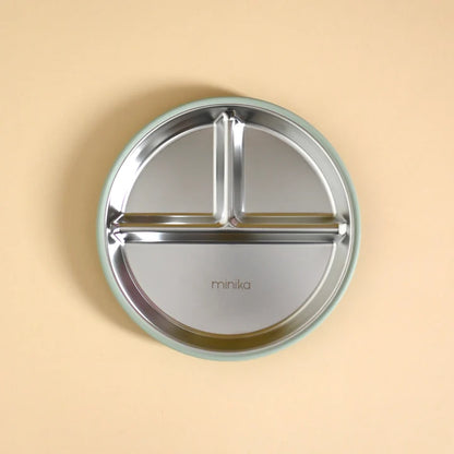 Stainless and silicone suction plate