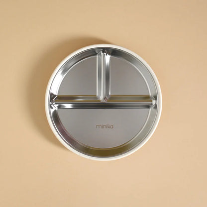 Stainless and silicone suction plate