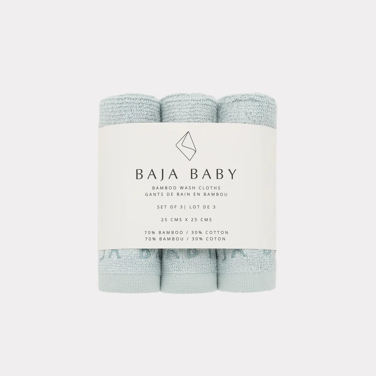 Mist Bamboo/Cotton Wash Cloths | 3 Pack