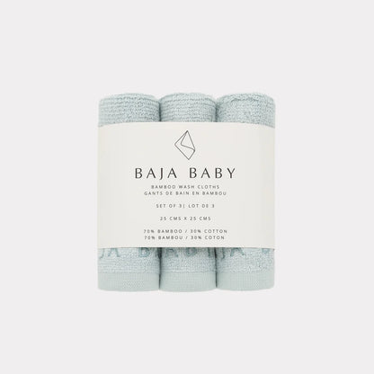Mist Bamboo/Cotton Wash Cloths | 3 Pack