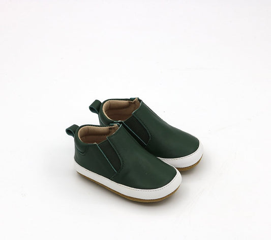 The Ollie Shoe - Olive (3-6 Months)