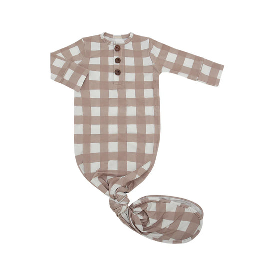 Taupe Plaid Sleep Gown