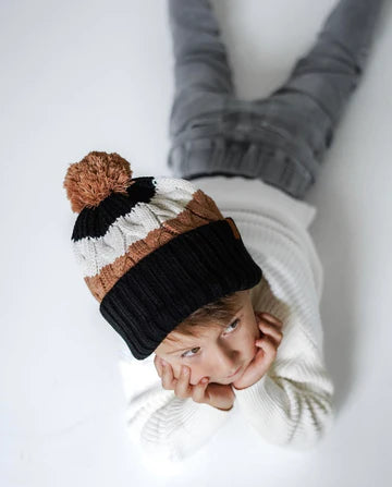 Nutmeg Chunky Pom Beanie