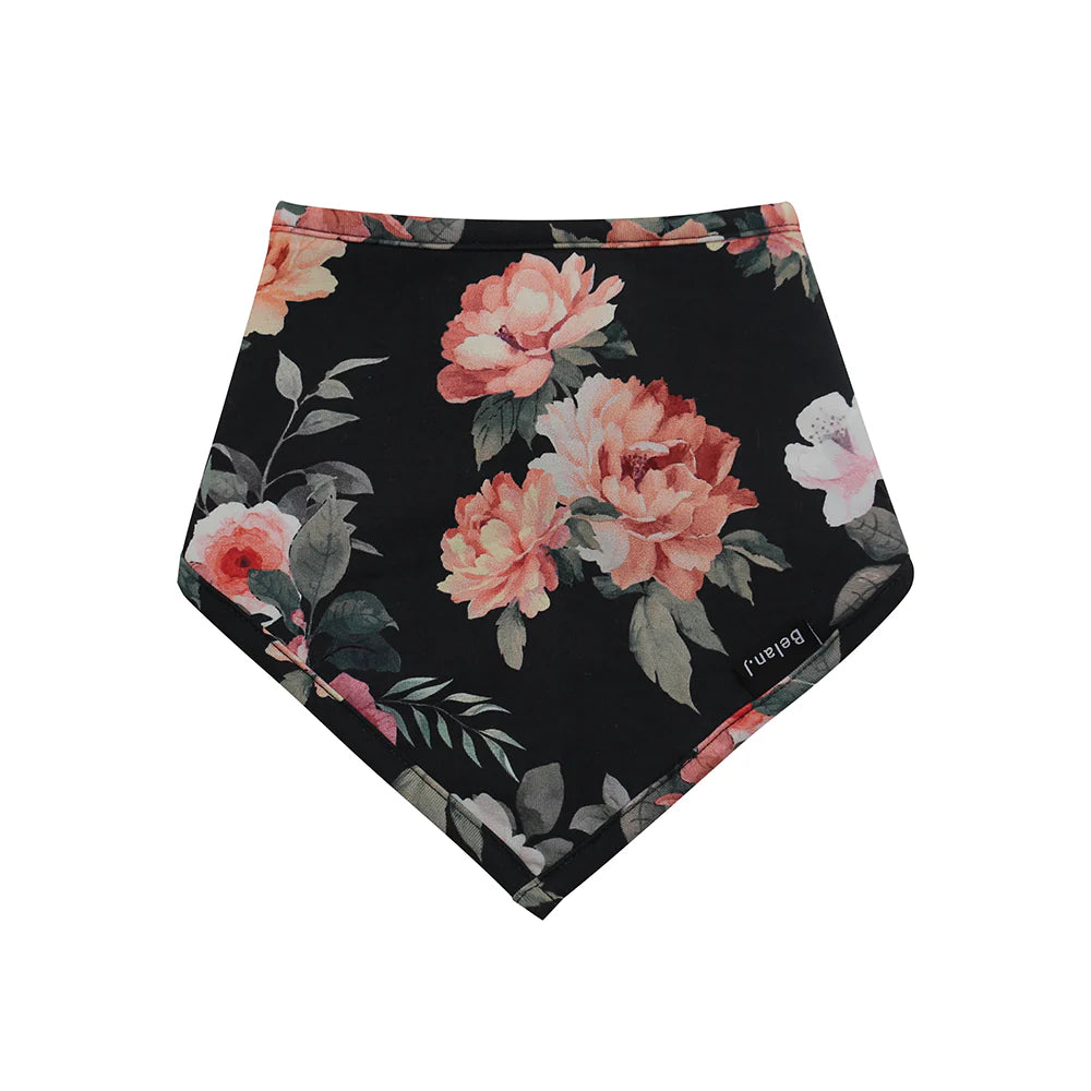 Midnight Blossom - Bandana Bib