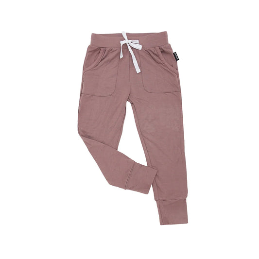 Drawstring Jogger Pocket Pants - Twilight Mauve