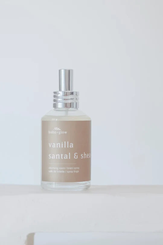 vanilla santal & shea // linen + room spray