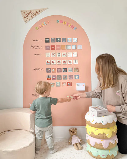 *NEW MAGIC GRIP BACKING* JUMBO Magic Playwall - Arch Magnetic Wall Decal for Kids