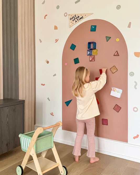 *NEW MAGIC GRIP BACKING* JUMBO Magic Playwall - Arch Magnetic Wall Decal for Kids
