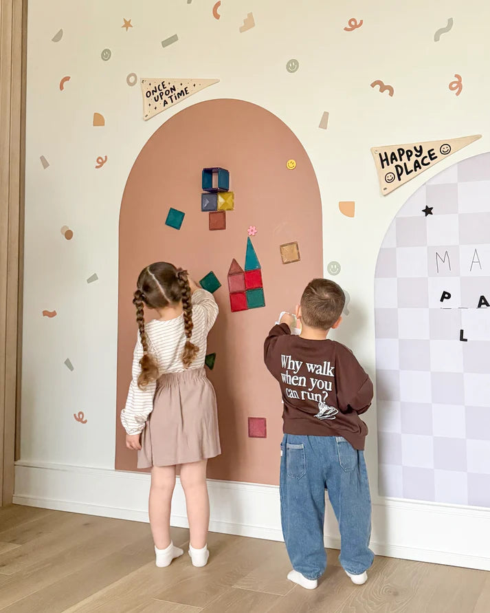 *NEW MAGIC GRIP BACKING* JUMBO Magic Playwall - Arch Magnetic Wall Decal for Kids