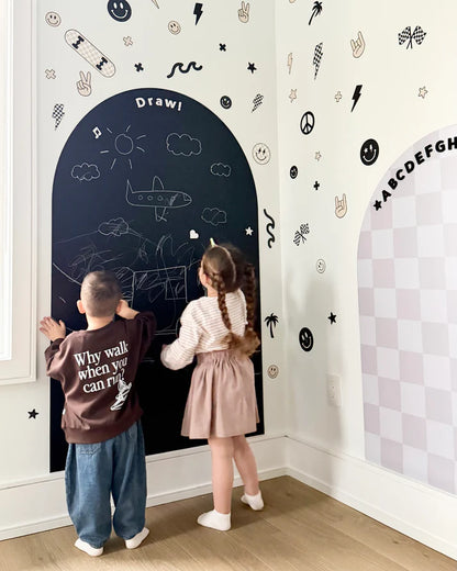 *NEW MAGIC GRIP BACKING* JUMBO Magic Playwall - Arch Magnetic Wall Decal for Kids