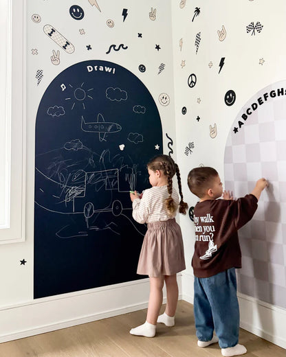 *NEW MAGIC GRIP BACKING* JUMBO Magic Playwall - Arch Magnetic Wall Decal for Kids