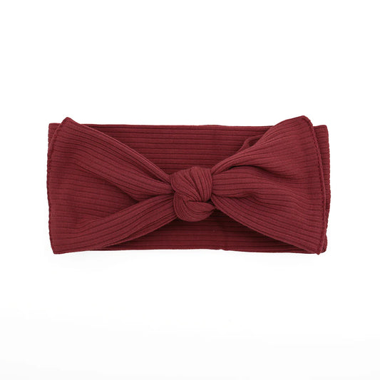 Ribbed Burgundy Headband