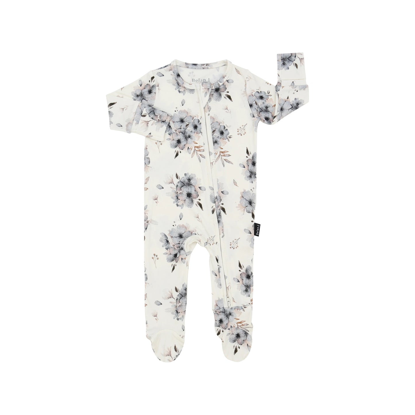 Zipper Sleeper - Frosty Floral