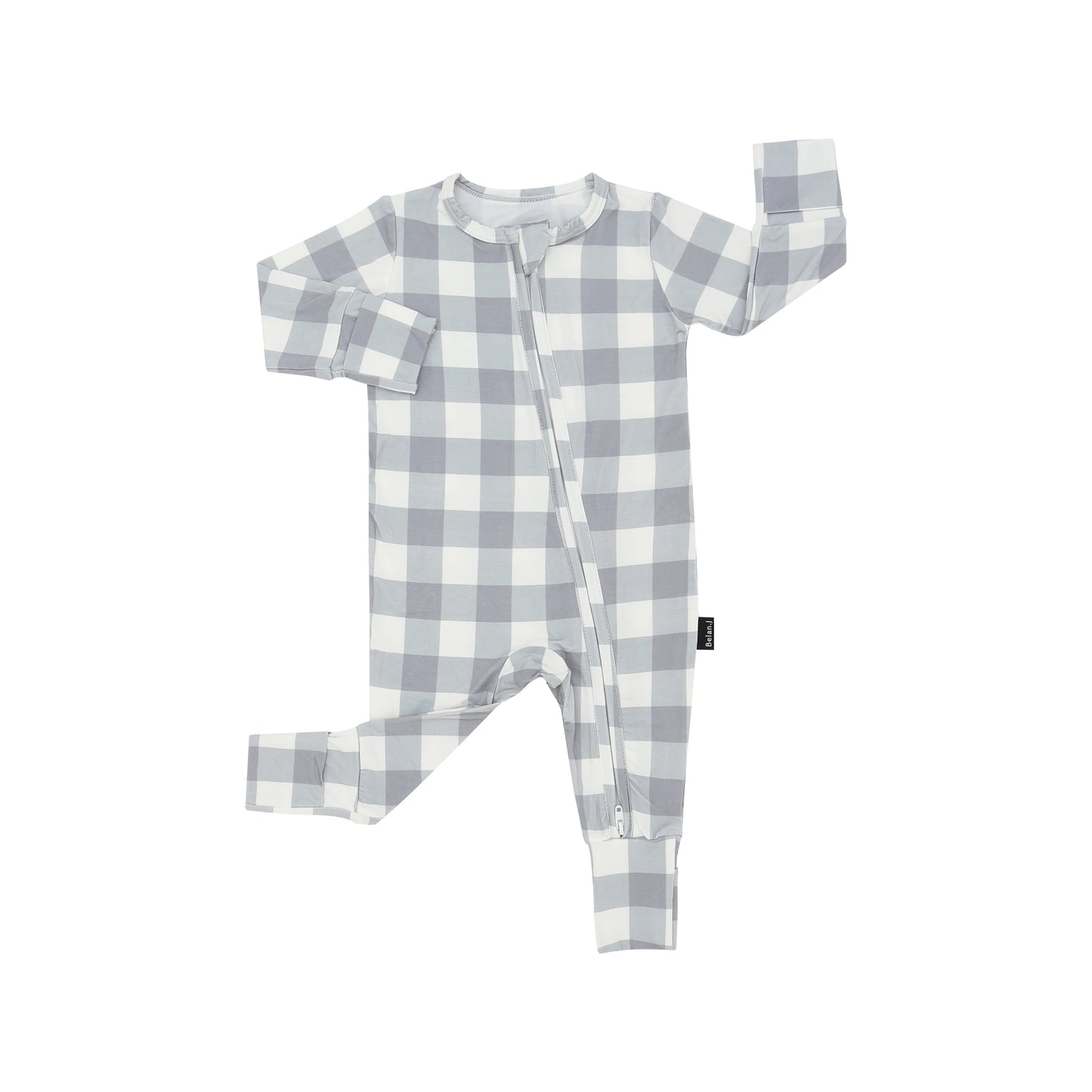 Zipper Sleeper - Denim Plaid
