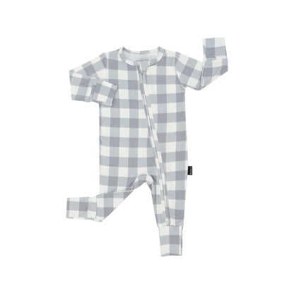 Zipper Sleeper - Denim Plaid