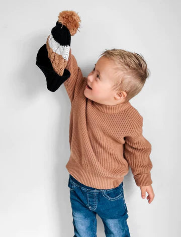 Nutmeg Chunky Pom Beanie