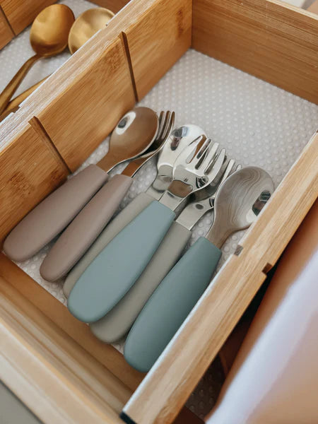 Toddler Cutlery Set - Light Storm