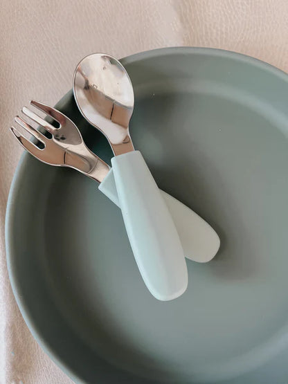Toddler Cutlery Set - Lily Blue