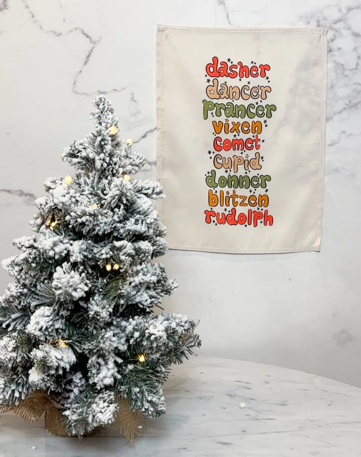 Santa's Reindeer List Banner