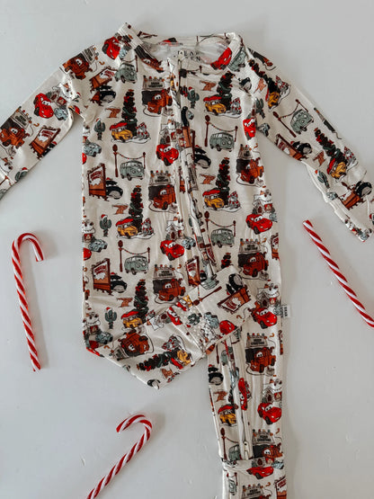 Christmas Cars Bamboo Sleeper