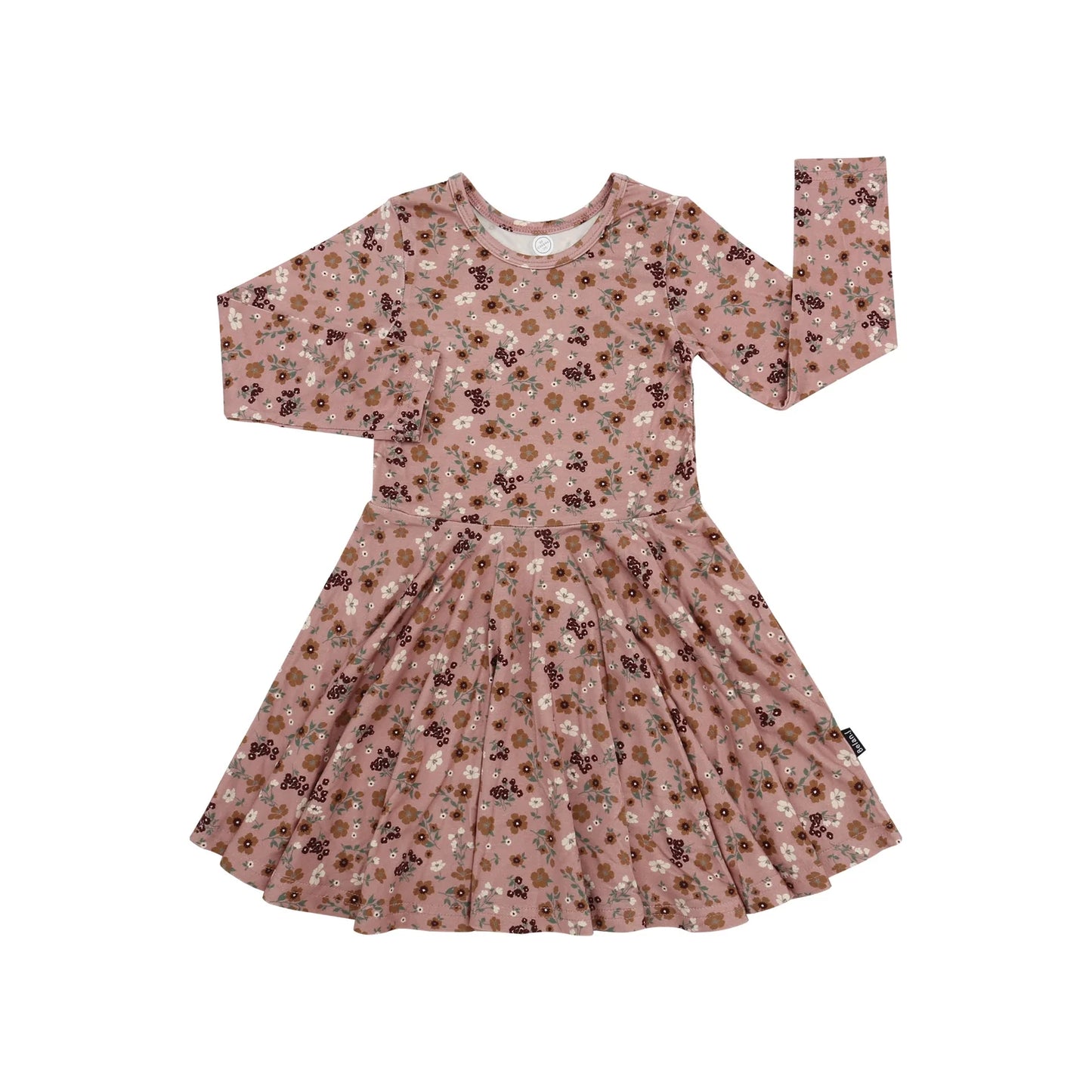 Long Sleeves Twirl Dress - Velvet Garden