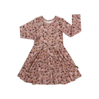 Long Sleeves Twirl Dress - Velvet Garden
