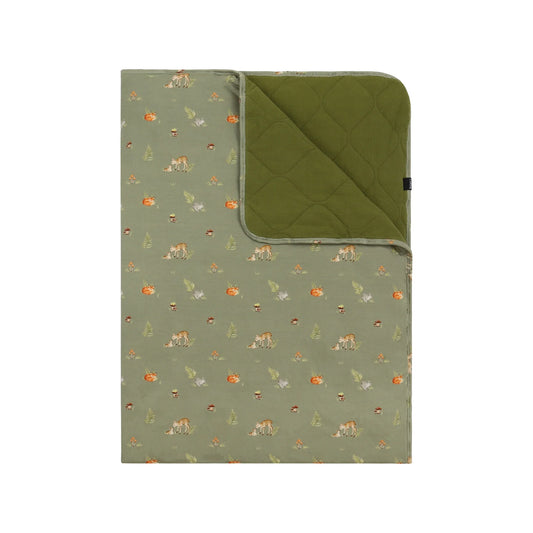 2.5 TOG Dreamer Blanket - Forest Friends / Ribbed Olive Green