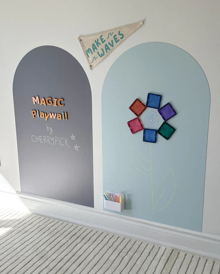 *NEW MAGIC GRIP BACKING* Magic Playwall - Original Arch Magnetic Wall Decal for Kids