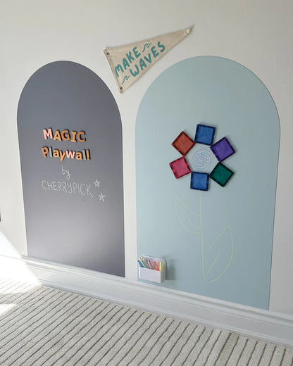 *NEW MAGIC GRIP BACKING* Magic Playwall - Original Arch Magnetic Wall Decal for Kids