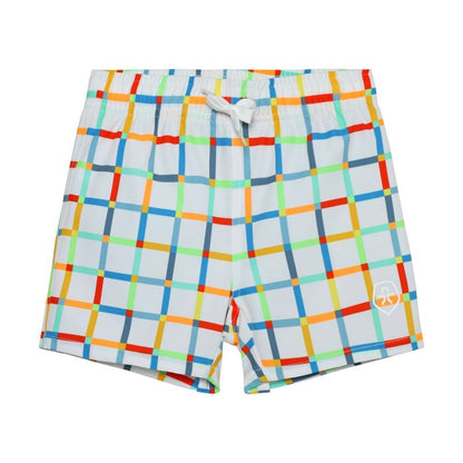 Bright Square Swim Trunks