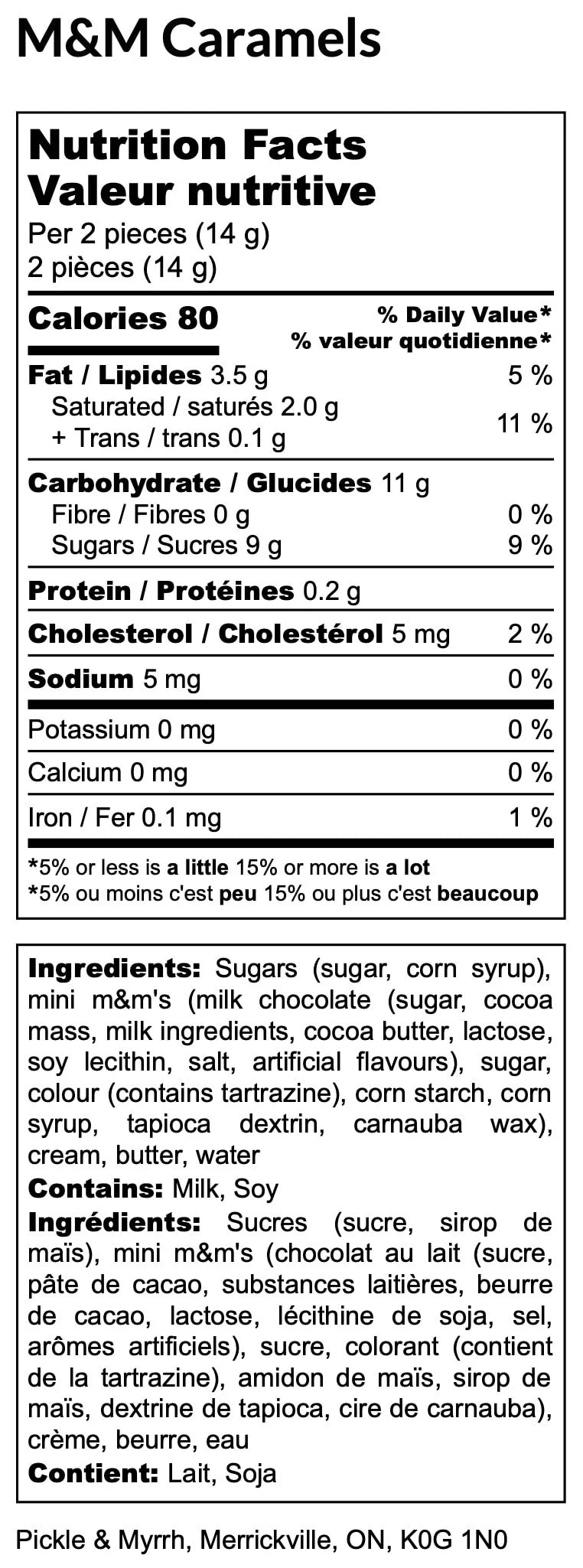 M&M Caramels