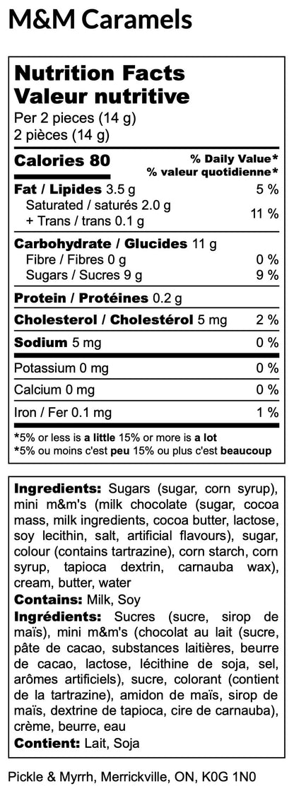 M&M Caramels