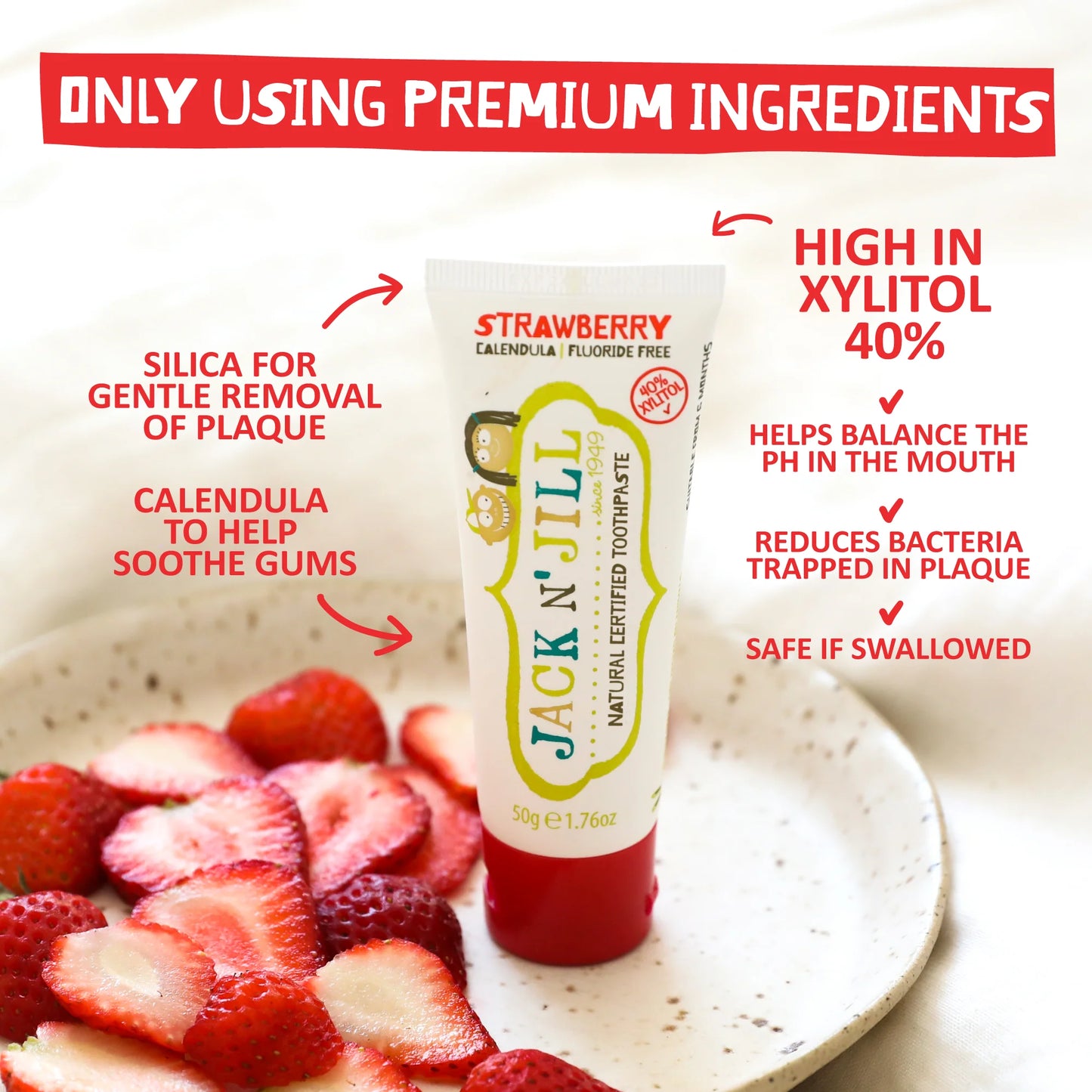 Natural Toothpaste Strawberry