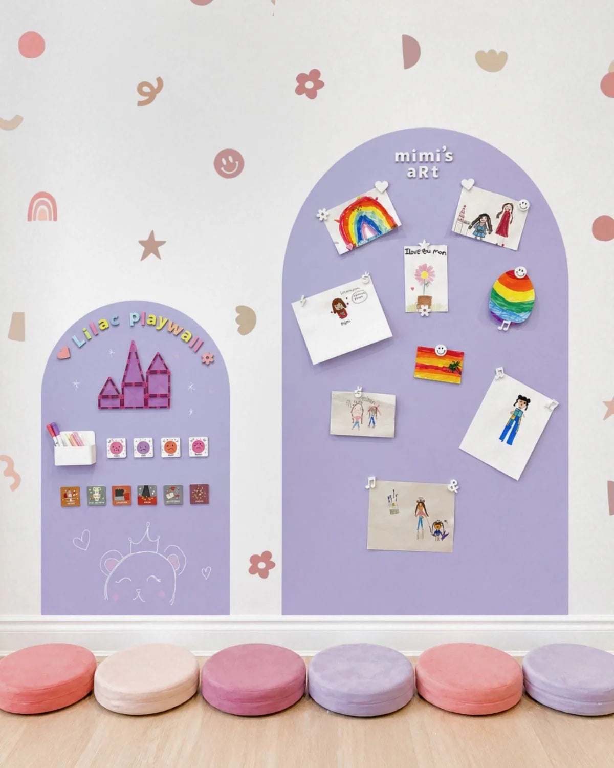 Magic Playwall - Original Arch Magnetic Wall Decal for Kids