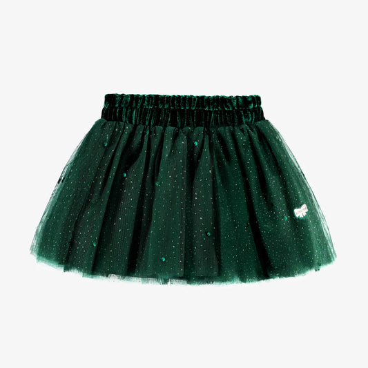 Green Sequined Skirt