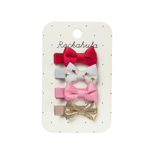 Festive Mini Bow Clips