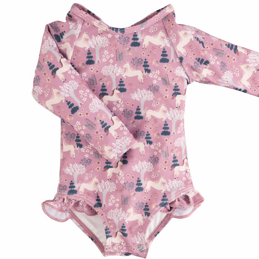 The "Kinsley" Ruffle Rashguard Suit