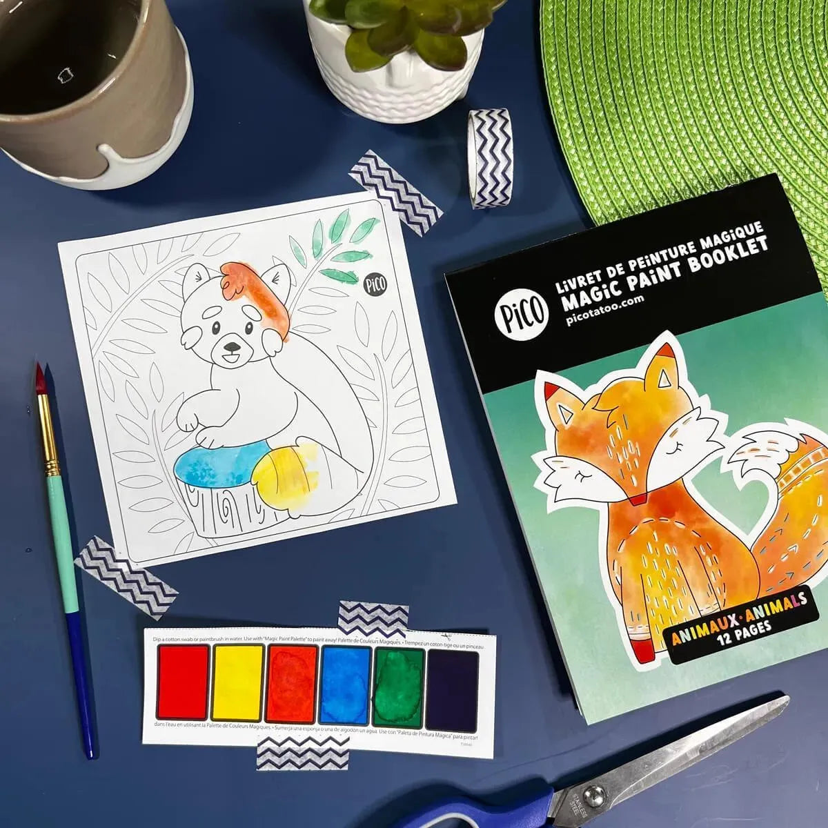 Magic painting booklet - Animals