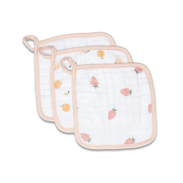 Strawberries - Muslin Wash Cloths