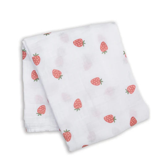 Strawberries - Muslin Swaddle